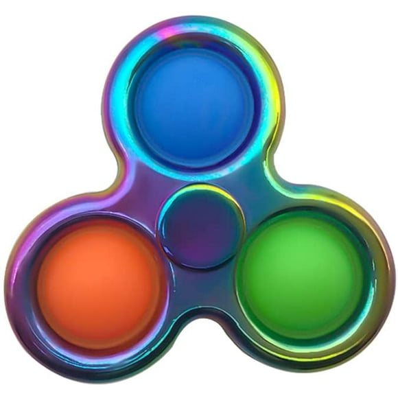 Pure Compression Popping Up Bubble Fidget Sensory Spinner Toy - Simple Fidget Dimple Toy - Anxiety Relief Extrusion Push Pop It Up Bubble Flipping Spinner - Hand Finger Fidget Spinner Toy