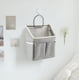 thumbnail image 1 of Organizador de armario colgante con 5 estantes | Estantes de lona para guardarropa y armario | Estantes colgantes que ahorran espacio para niños y adultos | Blanco o gris, 1 of 6