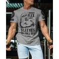 thumbnail image 4 of Gymish Don’t Want Sleeves to Fall Off Workout Shirt – Funny Gym T-Shirt for Men, Lifting Tee, Men’s Athletic Workout Apparel, 4 of 5