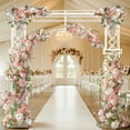 thumbnail image 2 of LUVODI Large Square Metal Wedding Arch Party Pillar Stand Garden Arbor Trellis Frame Outside Stage, 2 of 11