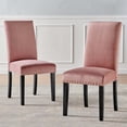 thumbnail image 4 of Modway Parcel 19.5" Velvet Dining Side Chairs in Dusty Rose (Set of 2), 4 of 11