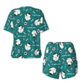 thumbnail image 2 of Sigee Love Dog for Sleepwear Casual Pjs with Pockets Women's Pajamas Sets Shorts 2 Piece Short Sleeve Lounge Sets XX-Large, 2 of 9