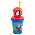 thumbnail image 2 of Vaso De Plástico con Tapa Figura 3D Y Popote, Diseño Spidey and His Friends, Colección Personajes Animados, Capacidad 384ml, Color Azul, 2 of 6