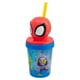 thumbnail image 2 of Vaso De Plástico con Tapa Figura 3D Y Popote, Diseño Spidey and His Friends, Colección Personajes Animados, Capacidad 384ml, Color Azul, 2 of 6