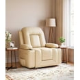thumbnail image 2 of Power Lift Recliner Chair - Heat and Massage, Faux PU Electric Lift Recliner for Elderly & Mobility Impaired, Adjustable Back and Legs, Heavy Duty Lift Chair for Seniors, 2 of 7