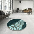 thumbnail image 3 of Ahgly Company Indoor Rectangle Patterned Deep Teal Green Area Rugs, 2' x 3', 3 of 6