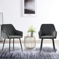 thumbnail image 2 of KEIVVAKN Modern Classic Velvet Dining Chairs, Gray (Set of 2), 2 of 10