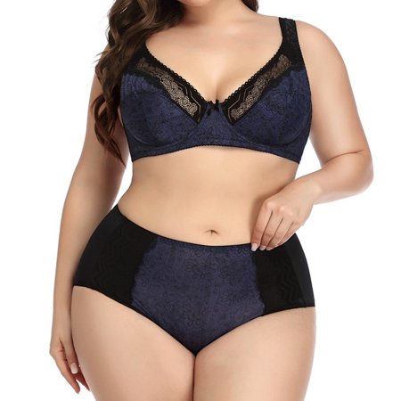 

2023 Summer Savings! FY24 Prom Bras for Womens TAGOLD Women Yoga Sports Front Closure Extra-Elastic Breathable Lace Trim Bra Underwear Set