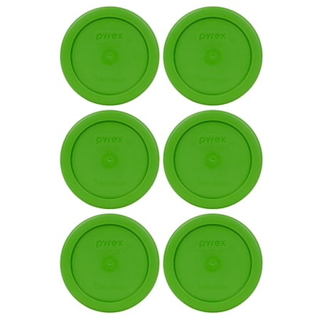 Pyrex Replacement Lid 7202-PC Lawn Green Round Cover 6-Pack for Pyrex 7202 1-Cup Bowl (Sold