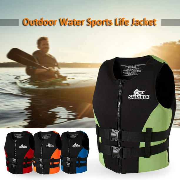 Neoprene Fishing Life Jacket Watersports Kayaking Boating Drifting Safety Life  Vest 