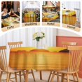 thumbnail image 5 of Round Tablecloth Tropical Waterproof Oil Proof Polyester Table Cloth Cover Decor for Home Dining Outdoor,Patio,Parties, 60" Dia. Coconut Beach Sunset Orange Gold Yellow, 5 of 9
