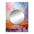 thumbnail image 2 of Designart "Horizon in Blush II" Abstract Landscape Mirror Wall Decor - Modern Pink Landscapes Mirror Wall Art For Entryway - 32" x 24" Inch, 2 of 5
