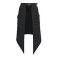 thumbnail image 5 of HongQid Women's Punk Daily Half Skirt Medieval Clothing Adjustable Streetwear Hip Hop Personality Skirt Shorts Black XL, 5 of 7
