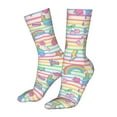 thumbnail image 5 of Xecao Cute Unicorn Print Fashion No Heel Casual Crew Socks Cushioned Breathable for Men Women - Moisture wicking,Not easy to fade Suitable for daily, 5 of 7