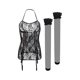 thumbnail image 1 of Gibobby Lenceria mujer sexy Conjunto De Lencería Erótica Cuello V Lencería erótica Sexy para Mujer, Vestido de Piel Sexy y Casual, Mujer Sexy(Negro, G), 1 of 5