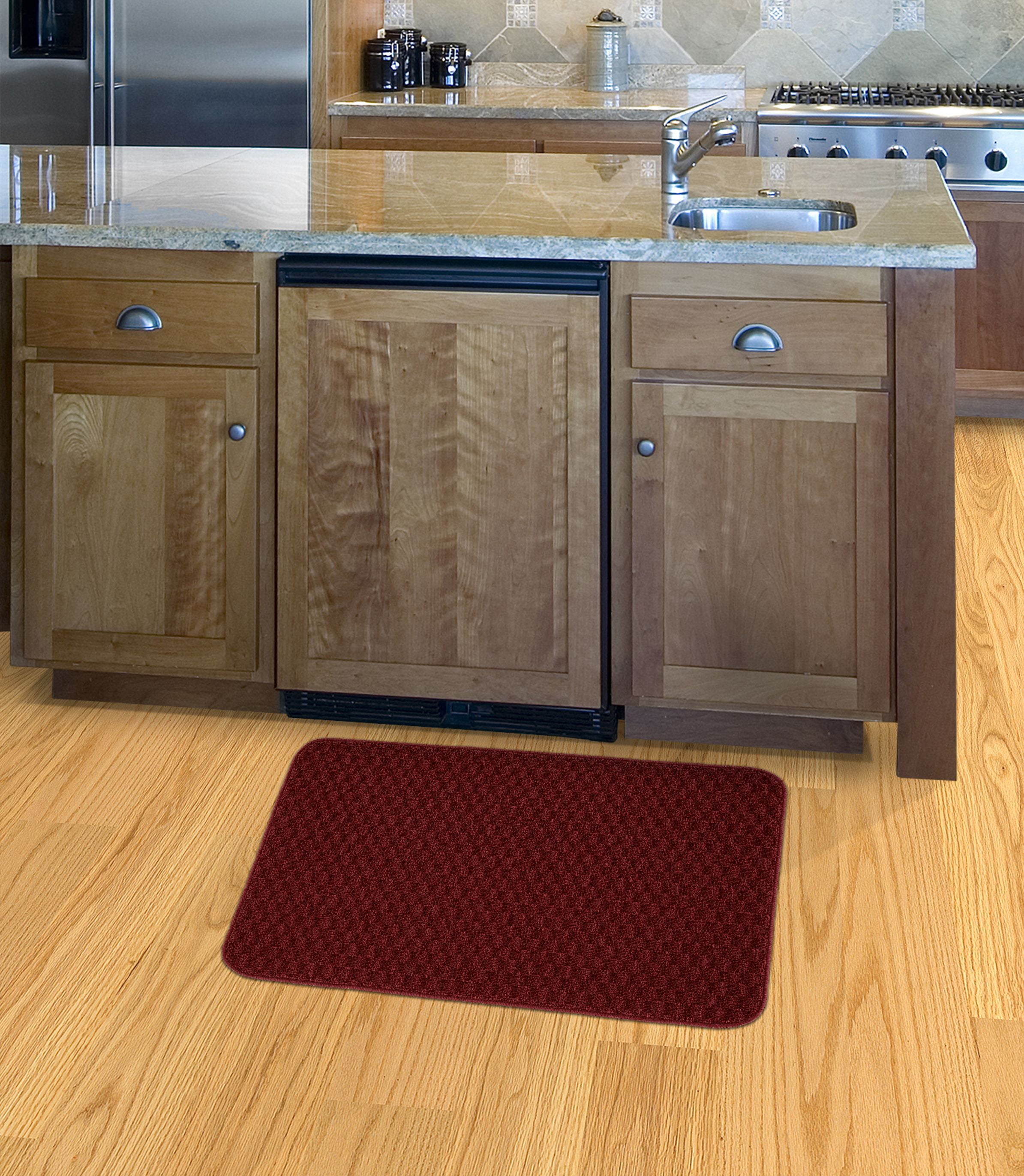 Garland Rug Town Square Chili Red Indoor Kitchen Rug, 24" x 40"
