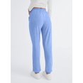 thumbnail image 4 of Pantalones deportivos AUTOMET para mujer, pijama lounge, azul claro, talla S, 4 of 6
