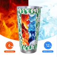 thumbnail image 6 of Haiem Cactus Plants Printed 20oz Straight Skinny Car Cups With Insulated Cup Sleeve Portable Handle, Sports Travel Coffee Mug, Stainless Steel, Insulated-Straw Two-piece Set, 6 of 8