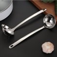 Long 304 Stainless Steel Colander Soup Spoon Bright Public Hot Pot ...