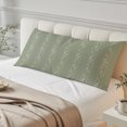 thumbnail image 4 of Green Flower Branch Body Pillow Cover 20 x 60 Inch Decorative Pillow Cover Spring Summer Farmhouse Botanical Lumbar Pillowcase Seasonal Rectangle Cushion Case for Couch Sofa Bed Living Room, 4 of 9