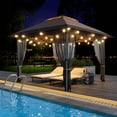 thumbnail image 2 of Kojooin 12'x12' Garden Gazebo Tent - Mosquito Netting & Easy Setup Canopy, 2 of 7