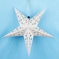 thumbnail image 1 of Nvzi 3 piezas de 35,4 pulgadas de papel navideño con forma de estrella, lámpara colgante de papel 3D, fiesta del Día de la Independencia, decoración del hogar, color blanco, 1 of 4
