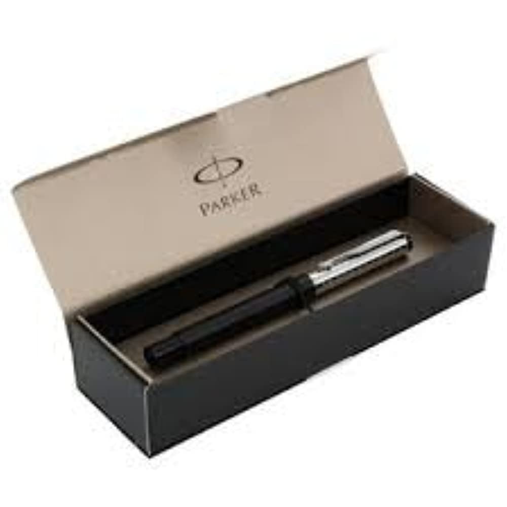Parker Vector Stainless Steel Rollerball Silver Body CT Blue Ink with a Gift Box 
