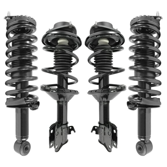 Unity Automotive Front & Rear Complete Strut Assembly Kit Fits 2003-2004 Subaru Legacy, 4-11893-15850-001
