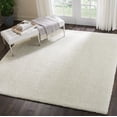 thumbnail image 6 of Nourison Malibu Shag Solid Shag Ivory 7'10" x SQUARE Area Rug, (8' Square), 6 of 8