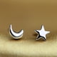thumbnail image 3 of de 2 Rizos de Estrella de Creativa de Asimetría de Plata para Mujer de Sterling Girls Yinane Pendientes Mujer Charm, 3 of 8