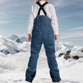 thumbnail image 3 of Women's Winter Insulated Snow Bib Overalls (Navy M), 3 of 5