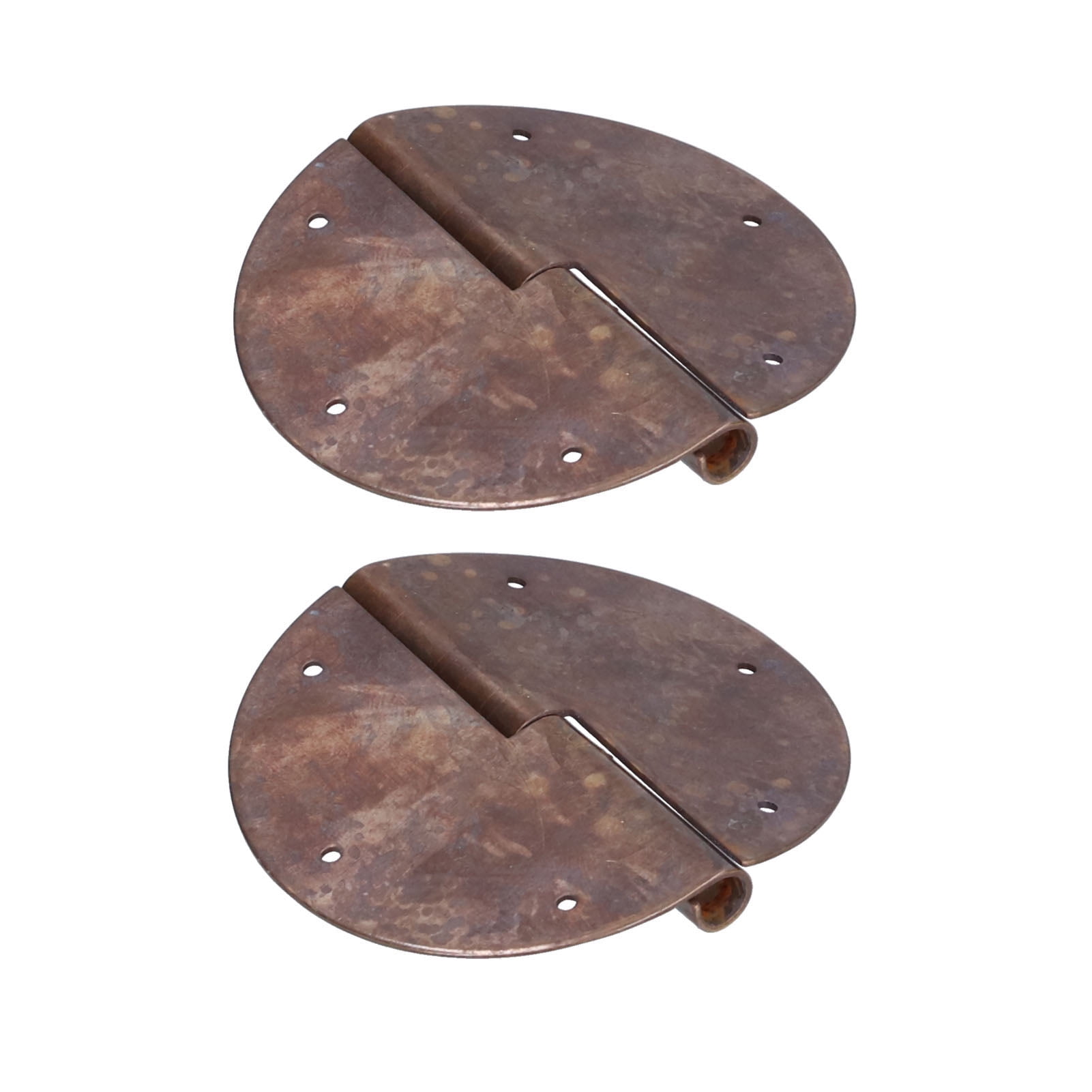 Furniture Hardwares 2Set Round Brass Hinges Chinese Antique Hinge