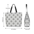 thumbnail image 5 of Naloa Retro sketch flower lines Tote Bag for Women Large Capacity Shoulder Bag for College Work Travel Shopping, 5 of 8