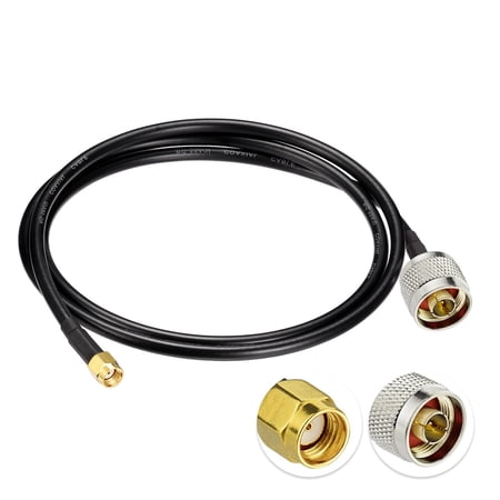 Eightwood Antenna Extension Cable 3ft RP-SMA Male with Female Pin to N Type Male Plug RG58 Coaxial Cable for WiFi Antenna 4G LTE Antenna price history on PriceWatchPro