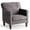 Gray, variant on CONCETTA Fabric Accent Chair with Supportive Backrest and Armrest, Modern Comfy Chair for Living Room, Bedroom, or Office, Gray