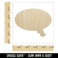 thumbnail image 2 of Thought Speech Bubble Solid Wood Shape Unfinished Piece Cutout Craft DIY Projects - 4.70 Inch Size - 1/8 Inch Thick, 2 of 7