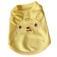 thumbnail image 5 of Summer Dog Clothes for Small Dogs Thin Cute Dog Vest Puppy Clothes Breathable Chihuahua  Clothes Cat Vest Pet Supplies (Yellow,S), 5 of 6