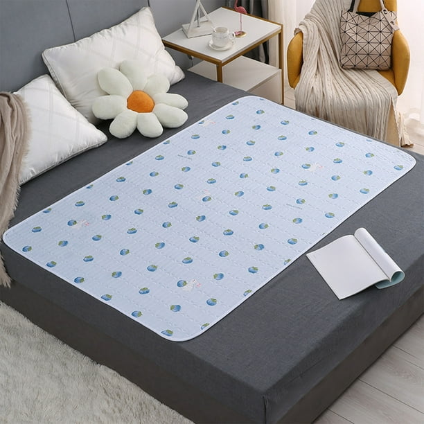 Protector de colchón lavable e impermeable para la incontinencia | 140 x 90 cm | Funda de colchón reutilizable para personas mayores y niños con enuresis y menstruación