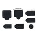 thumbnail image 5 of Inteprter Pack de 7 tapones antipolvo para consola de juegos, tapas de repuesto para 5 Videojuegos y accesorios Negro, 5 of 6