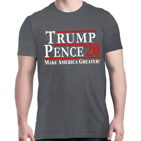 Shop4Ever Men's Trump Pence '20 Make America Greater! Graphic