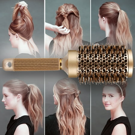 Brush Nano Thermal Ceramic Ionic Tech Hair Brush Round Barrel