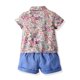 thumbnail image 4 of Ropa Para Bebés, Ropa Para Niños Pequeños, Blusa De Manga Corta A La Moda, Mono Retro Con Flores, Traje De Caballero Morado Odeerbi  LM103-11416, 4 of 8