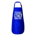 thumbnail image 2 of Wild Bobby Straight Outta Indianapolis Kitchen BBQ Grilling Cooking Graphic Apron with Pockets, Royal, One Size, 2 of 5
