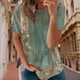 thumbnail image 1 of Blusa Camisas Blusa con estampado floral en 3D Camisas Estilo étnico Mujer Ropa diaria (Verde XXL) Cgtredaw para Mujer Verde T XL, 1 of 6