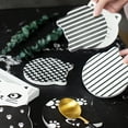 thumbnail image 5 of Juego de 6 posavasos, protectores de escritorio, para colocar tazas y tazas, con portavasos, posavasos redondos de piedra cerámica, con base de corcho., 5 of 5