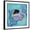 Black Frame, variant on Art.com Azure Tropical Fish I Art Print by Paul Brent, 16" x 16"