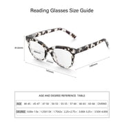 3-Pack Women Reading Glasses with Blue Light Blocking and Anti-Glare Features +2.50