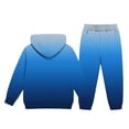 thumbnail image 5 of Kiijoy Boys Casual Athletic Outfits Gradient New York Hoodie Sweatpants Set, Size 2-14, 5 of 5