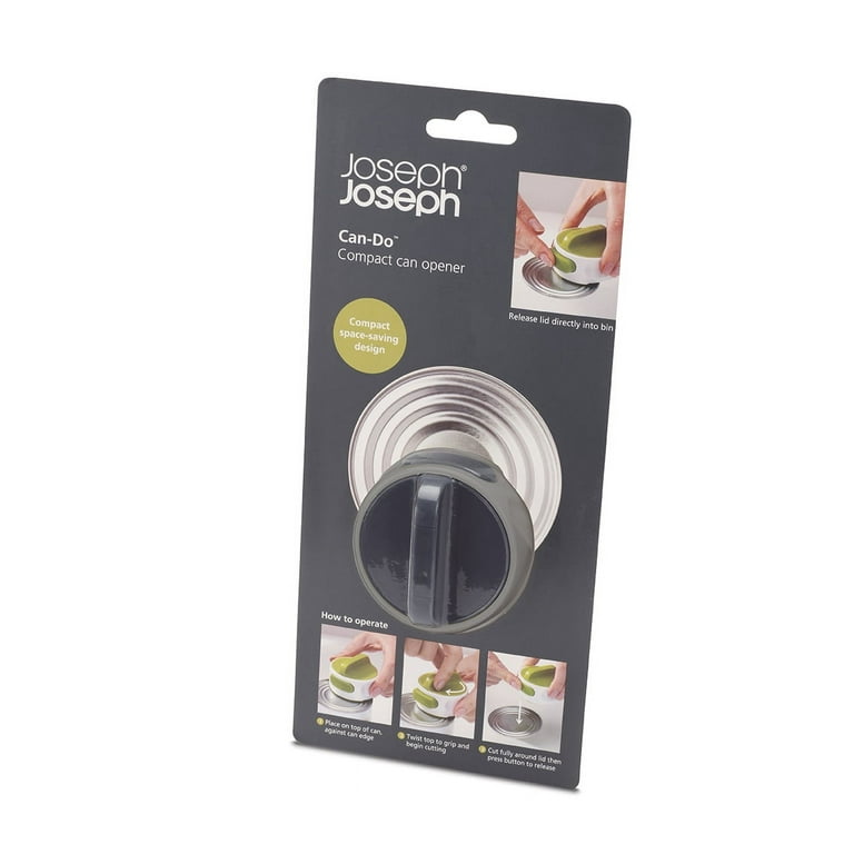  Joseph Joseph Can-Do Compact Can Opener Easy Twist Release  Portable Space-Saving Manual Stainless Steel, Green : Home & Kitchen