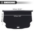 thumbnail image 4 of Retractable Cargo Cover Rear Trunk Security Cover Shield Shade for GMC Acadia 2017-2023 Canvas Black, 4 of 7